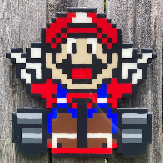 Handmade Super Mario Kart Wall Art: SNES Victory Resin Finish