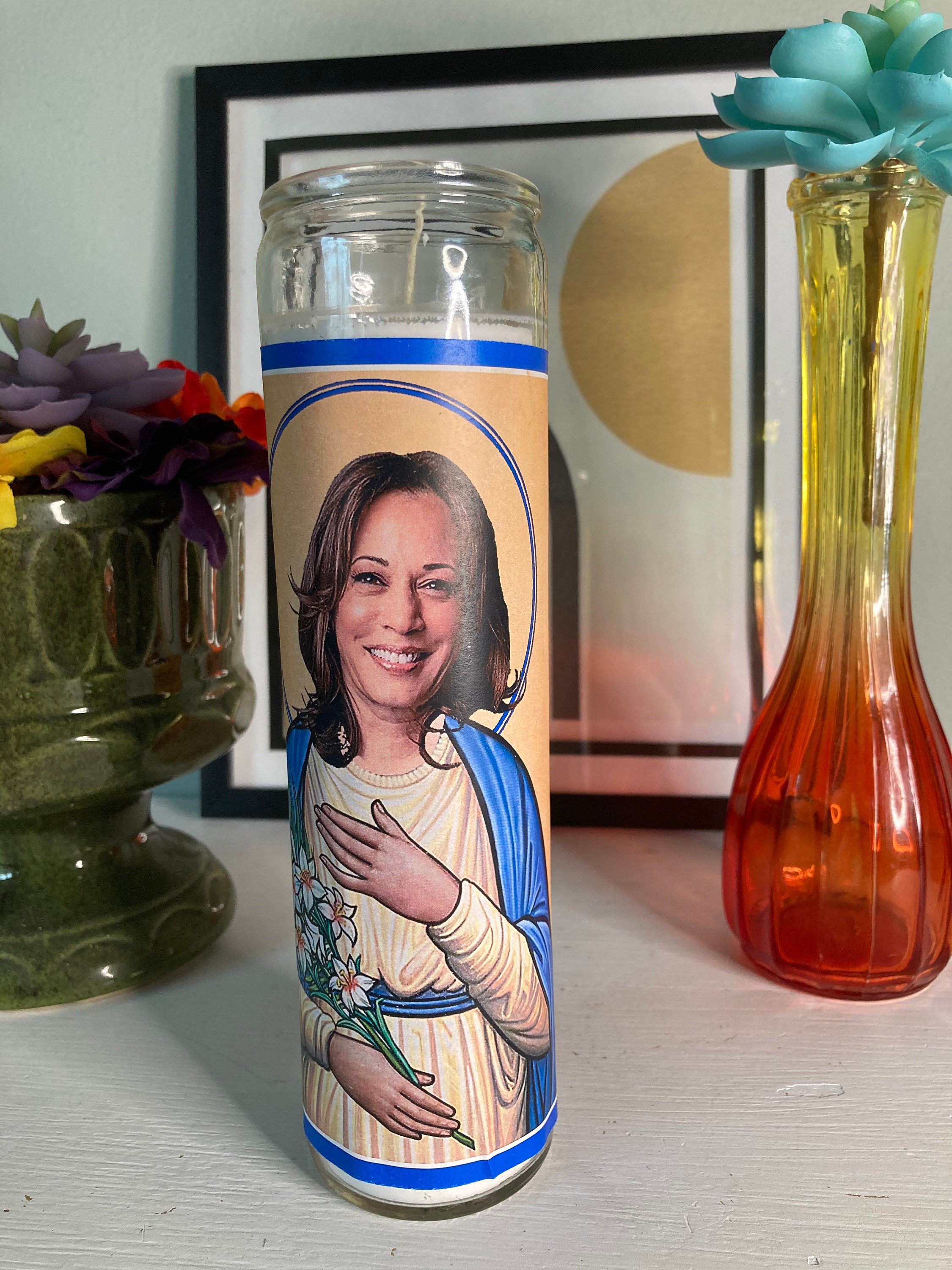 St. Kamala Harris Prayer Celebrity Devotional Candle 8 - Etsy