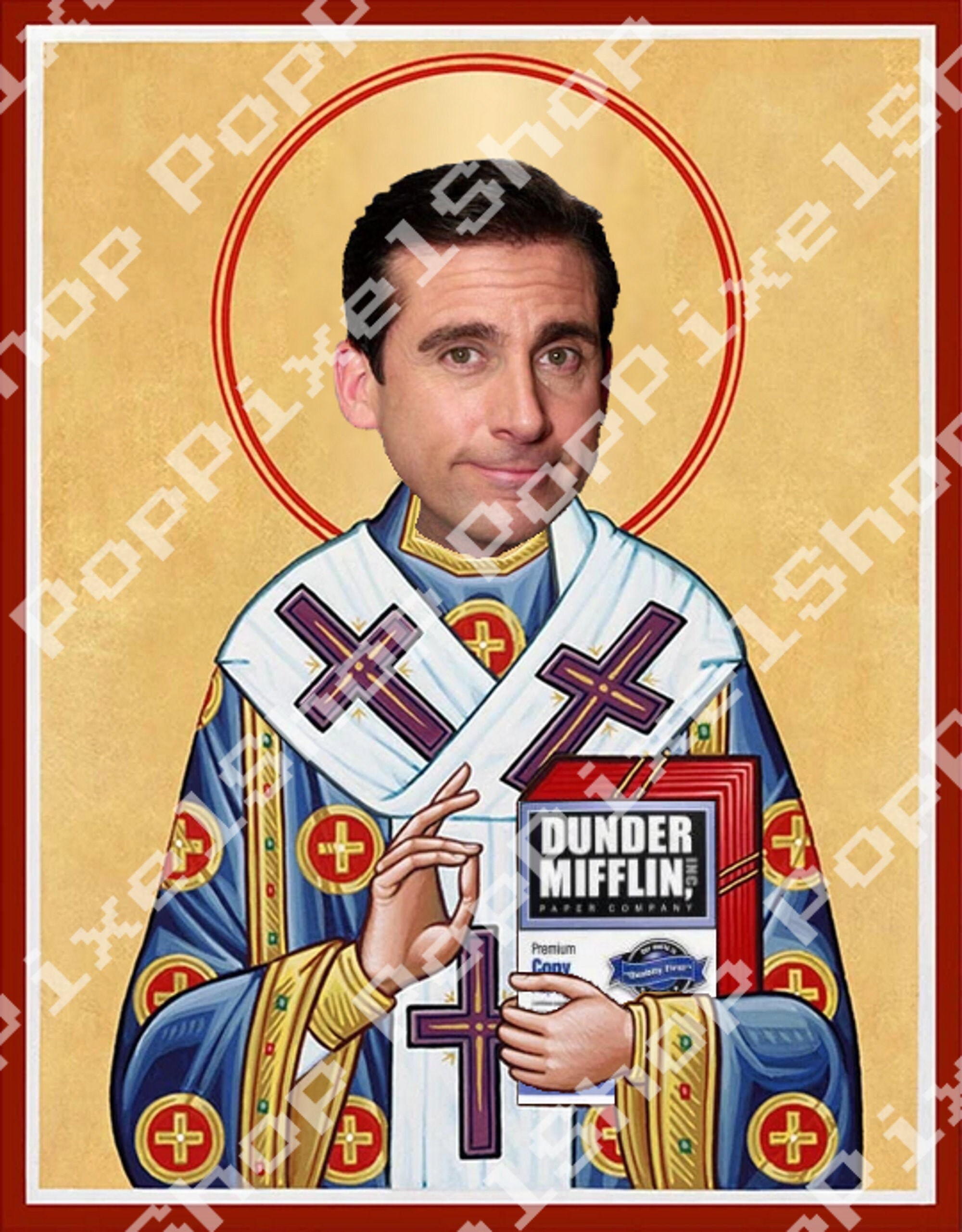 St. Steve Carell Prayer Celebrity Devotional Candle 8 - Etsy