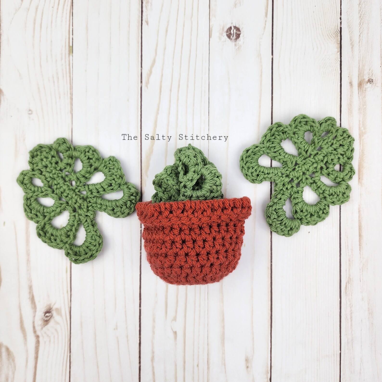 Monstera Leaf Coasters Monstera Coasters Crochet Monstera Etsy