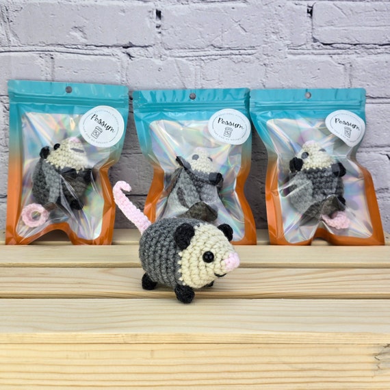 Emotional Support Possum Plushie – Handmade Opossum Toy | Cute