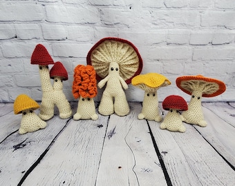 Custom Mushroom Sprite, Crochet Plushie Shrooms, Cottagecore Decor, Mushroomcore,  Mushroom Decor, Morel, Chanterelle, Amanita, Gift