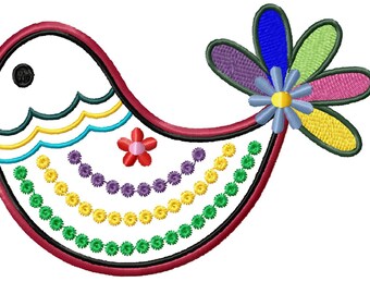 Little Birds 4 Designs 2 Sizes Each - Machine Embroidery Design - Digital Download Embroidery File