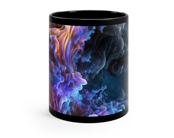 Colorful Trendy Smoke Graphic Coffee Tea Hot Chocolate Mug 11 oz