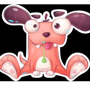 Cute Animals Cricut Silhouette Brother Die Cut PNG AI EPS Vektor Single und Full Sheet Stickers