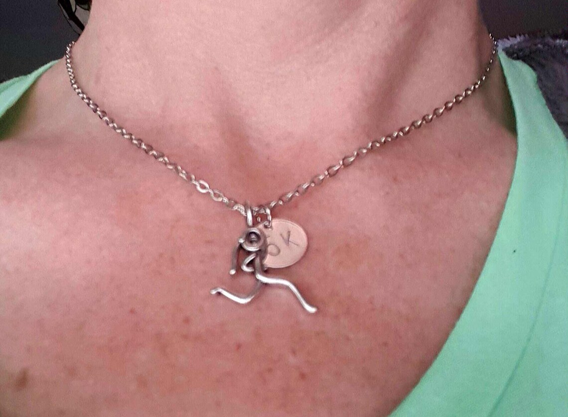 Running Jewelry Runner Necklace 5K 10K Half Marathon Etsy