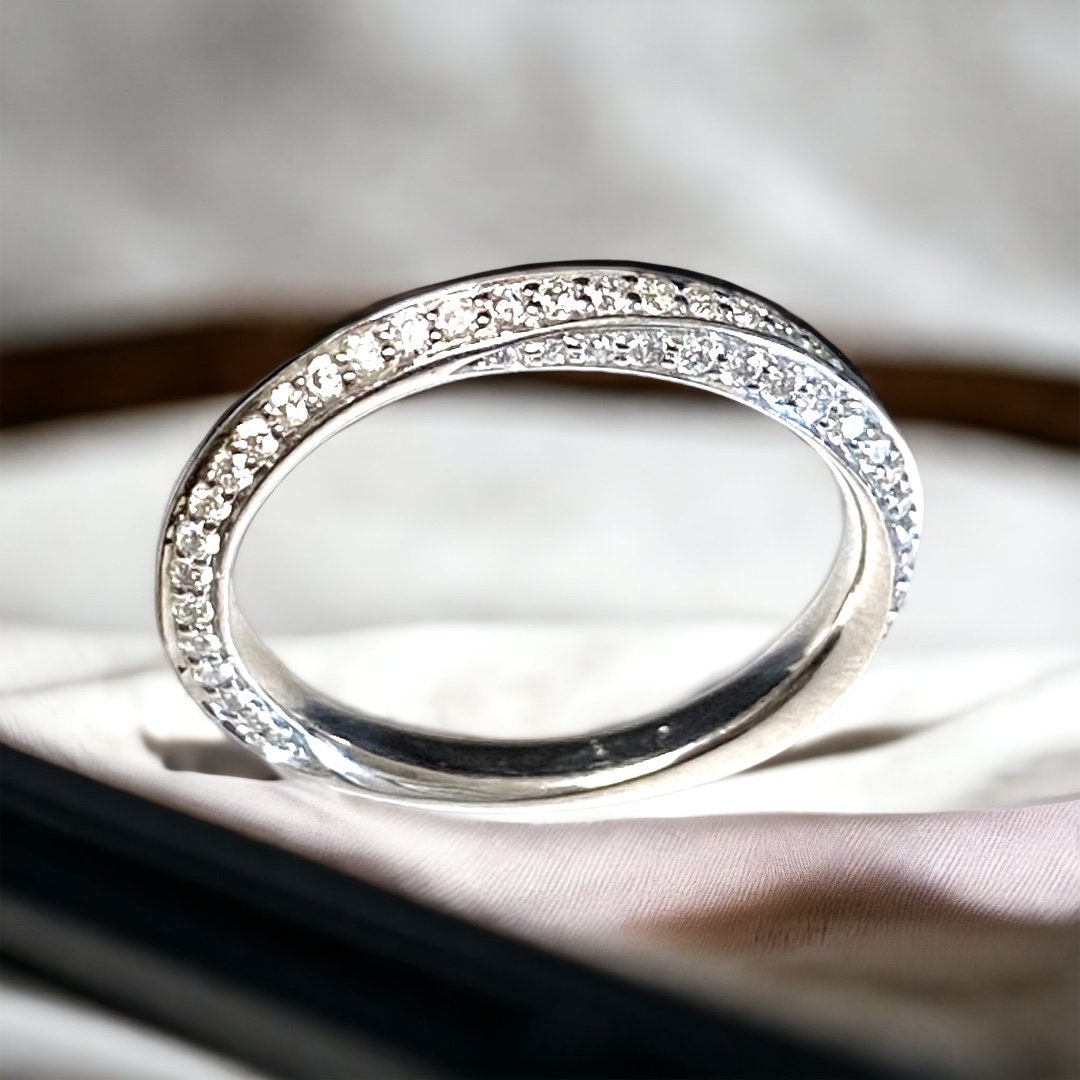 Vashi Full Diamond Eternity Wedding Ring Platinum 950 Designer Etsy