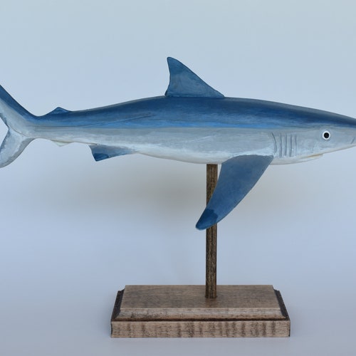 Blue shops Shark in Recycled Hardwood