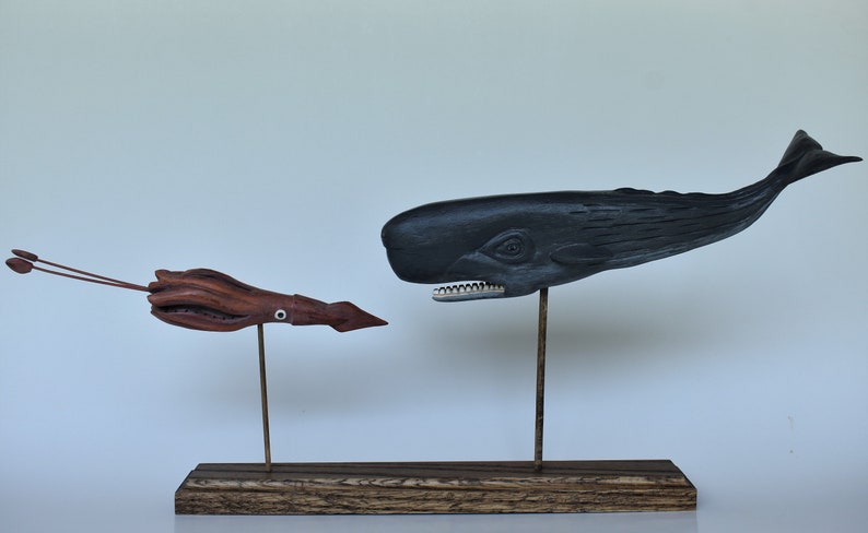 Sperm Whale with Giant Squid Sculpture 4 image 3