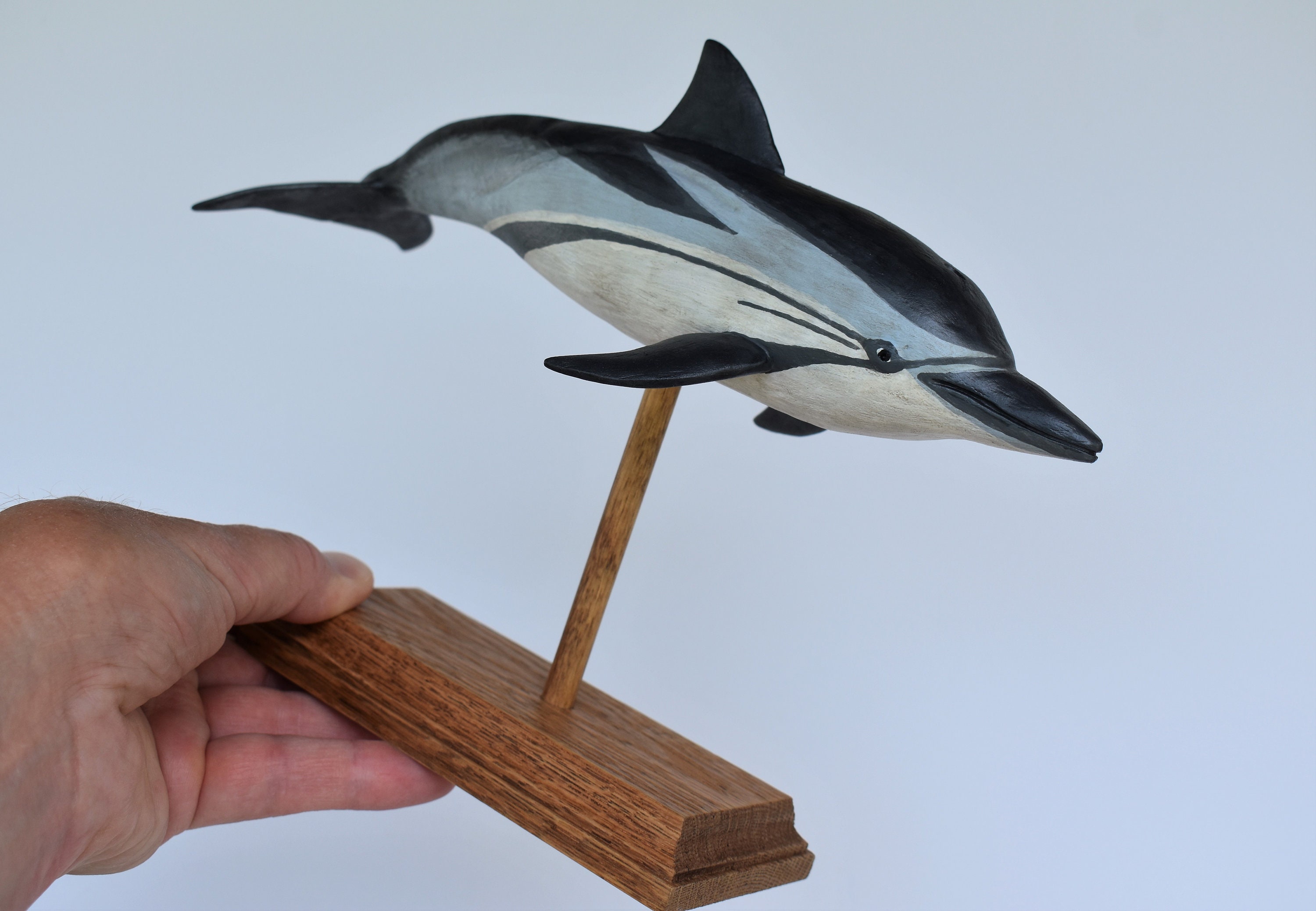 Dolphin-*様 リクエスト 5点 まとめ商品 Striped Dolphin in Recycled Hardwood - Etsy
