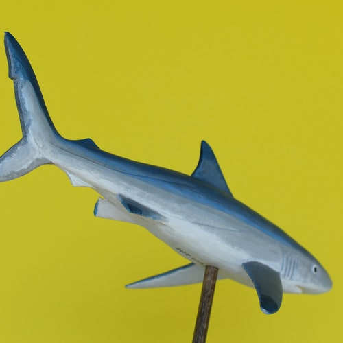 Blue shops Shark in Recycled Hardwood