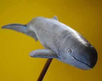 Irrawaddy Dolphin in Recycled Hardwood #3