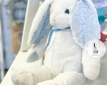 Monogrammed Bunny|Personalized Bunny Rabbit,Personalized Baby Gift|Personalized Stuffed Animal, Personalized Bunny,Easter