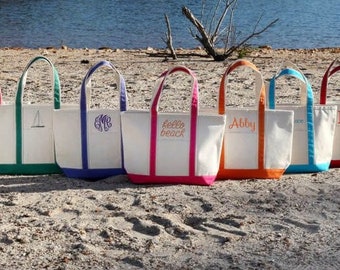 Set of 15 Medium Best Everyday Tote Personalized Canvas Tote Bag Monogrammed Tote Bags Teacher Gifts, Bridal Party Gifts