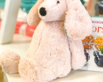 pink french poodle stuffed animal