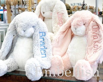 personalized plush bunny