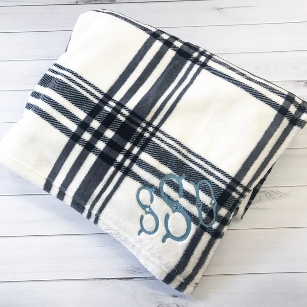 Plaid Blanket Etsy