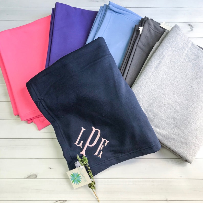 Monogrammed Sweatshirt Material Blanket Personalized Blanket Etsy