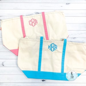 3 Sizes to choose Canvas Tote Personalized Canvas Tote Bag Monogrammed Tote Bags Teacher Gifts, Bridal Party Gifts, Bridesmaid Gifts Zipper