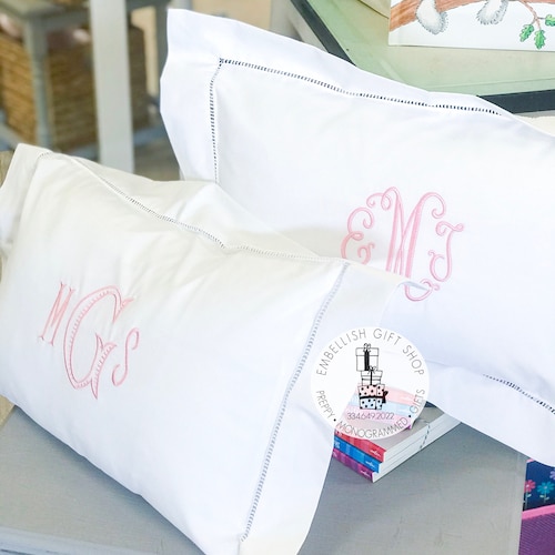 Monogrammed Childrens Boudoir Pillow personalized Baby Gift Etsy