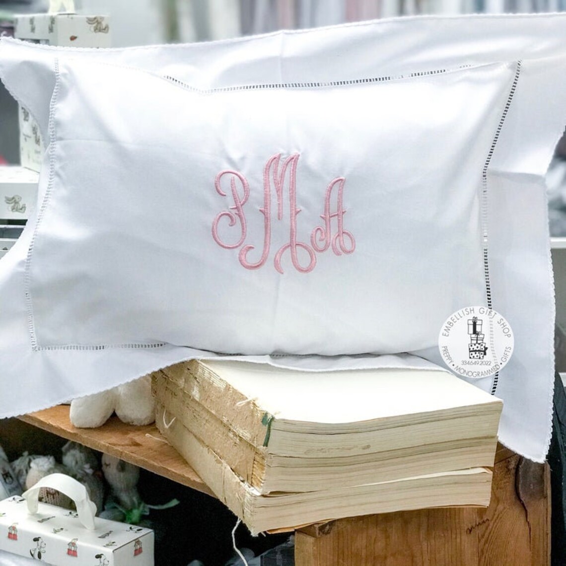 Monogrammed Baby Pillow personalized Baby Gift Monogram Baby Etsy