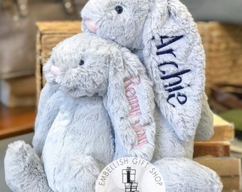 Monogrammed Bunny|Personalized Bunny Rabbit,Personalized Baby Gift|Personalized Stuffed Animal, Personalized Bunny,