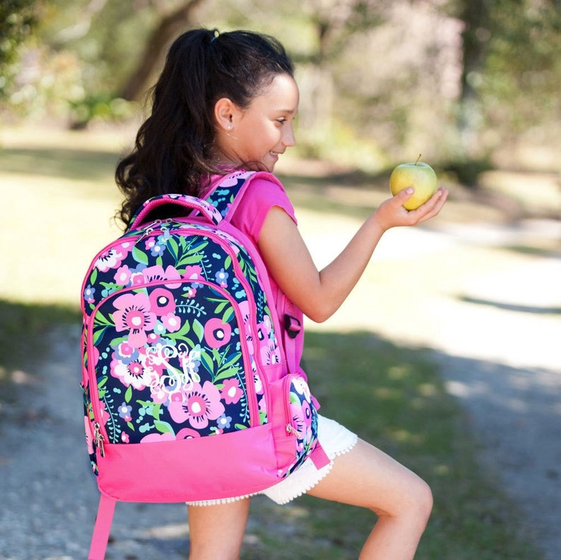 Personalized Posie Backpack Backpack Back To school Backpacks for Girls Monogrammed Backpacks For Girls
