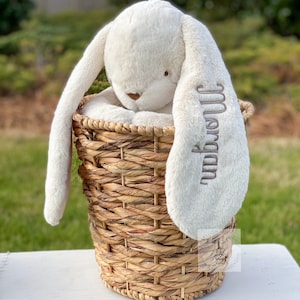 Personalized Baby Gift | Monogrammed Bunny For Baby | Personalized  Kids Birthday Gift | Baby shower Gift | Baptism Gift