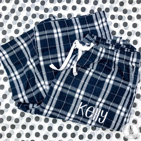 Flannel Pajama Pants | Personalized Pajama Pants | Monogrammed Pajama Pants