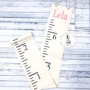 Personalized Growth Chart | Canvas Growth Chart Personalized Canvas Growth Chart Ruler | Fabric growth chart for Kids and baby shower