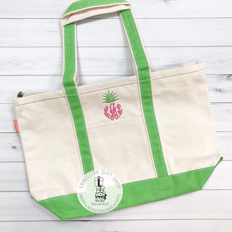 Corporate Gift Bachelorette Gifts Personalized Tote Bridal Party Totes Medium Custom Boat Tote Bag Monogrammed Canvas Bag Beach Bag