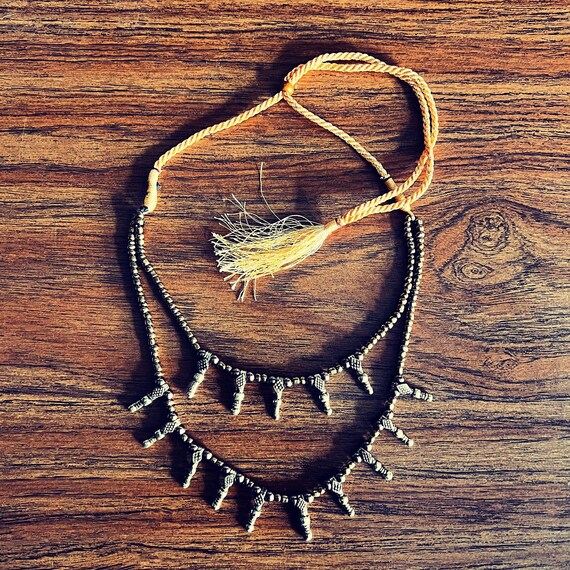 Adjustable Kuchi "shoelace" necklace. - image 1