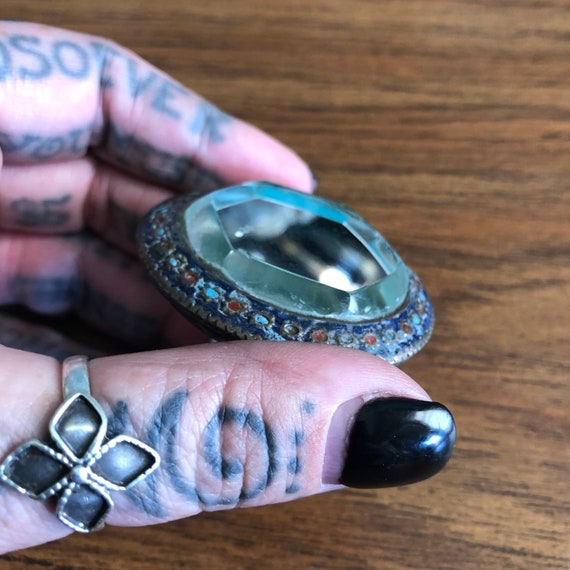 Multan enamel mirror ring. #7. - image 3