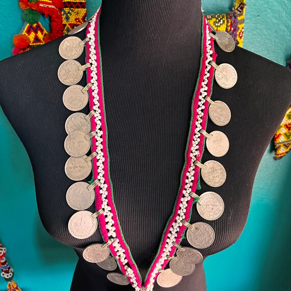 Kuchi coin necklace. View 3
