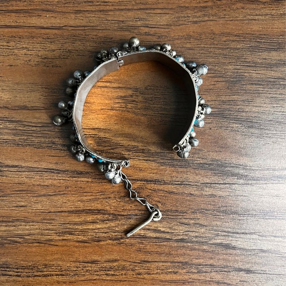 Kuchi hinged cuff with turquoise. - image 4