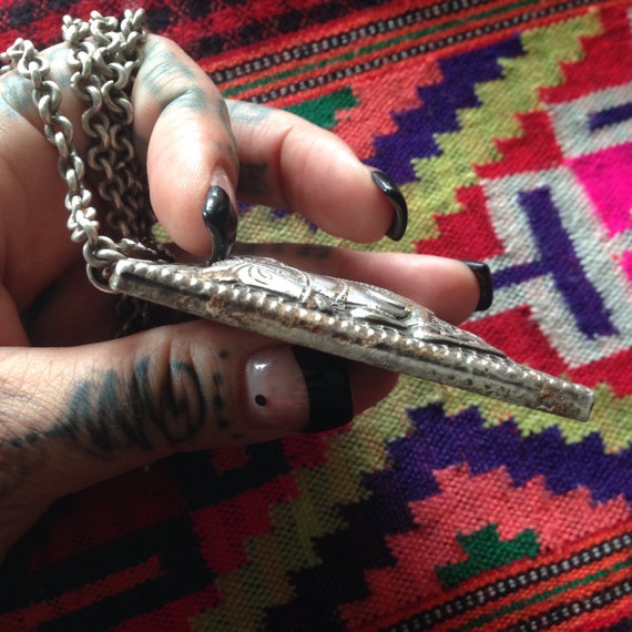 Huge silver devotional necklace. - image 3