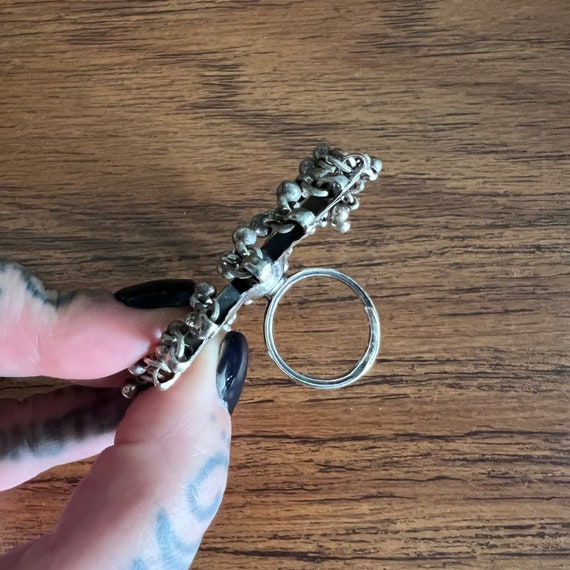 Reproduction, silver mirror ring. - image 5