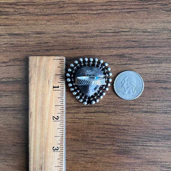 Reproduction, silver heart ring. - image 10