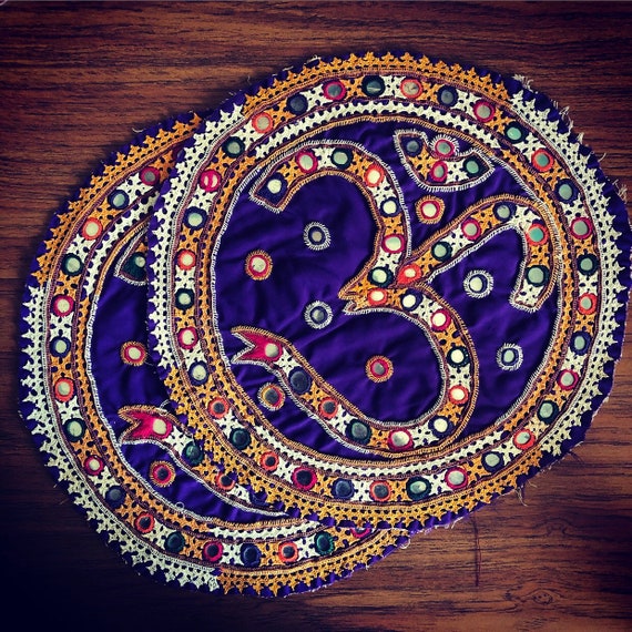 Pair of Banjara embroidered patches. (2 pieces).