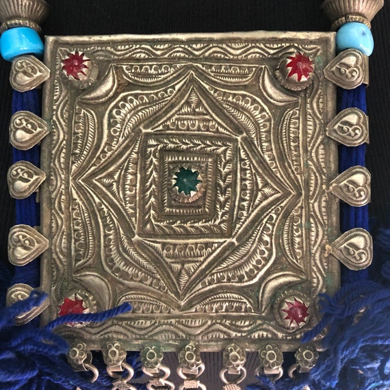 Kashmiri "box" necklace with dangles. - image 4