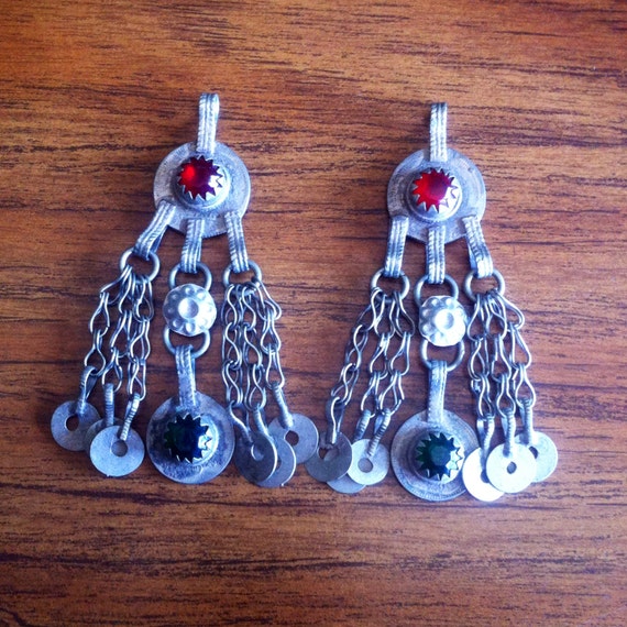 Perfect matched pair of Kuchi pendants.