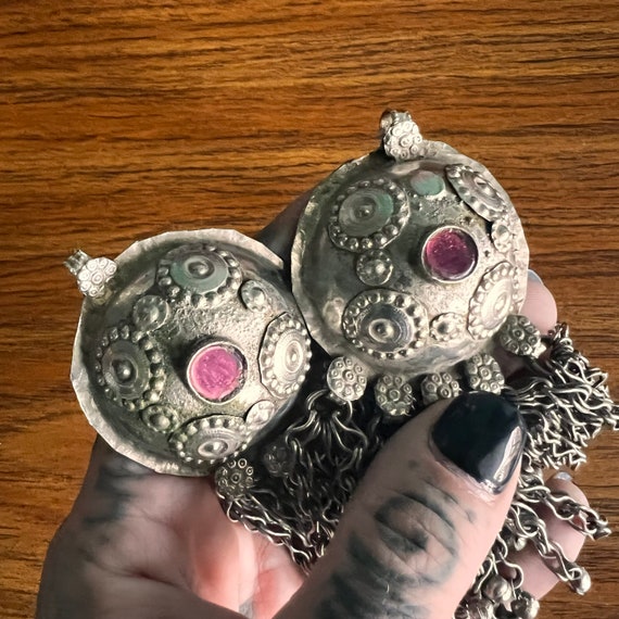 Matched pair of Waziri pendants. #2. - image 5