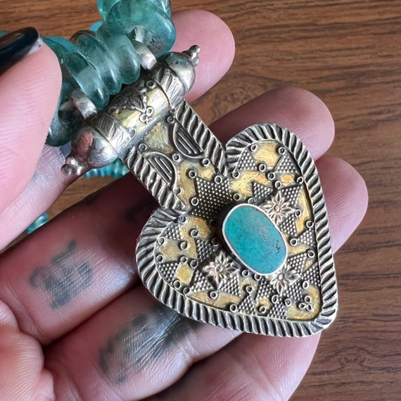 Turkmen necklace with Asyk pendant. - image 6