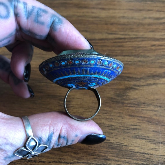 Multan enamel mirror ring. #7. - image 9