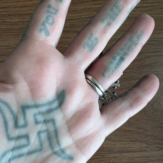 Reproduction, silver mirror ring. - image 7