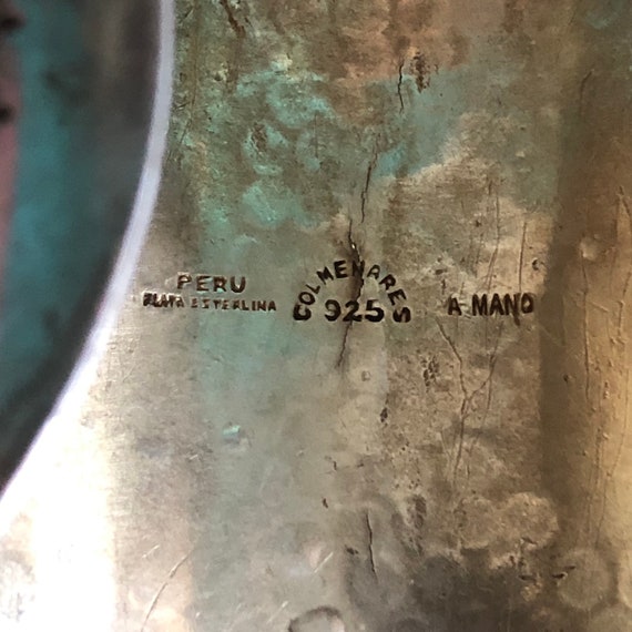 SALE. Vintage Peruvian repoussé cuff. - image 7