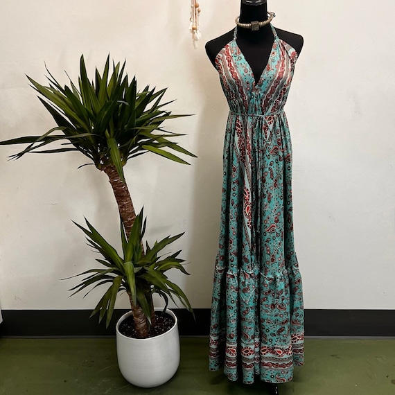 Silky dress from India. Gem