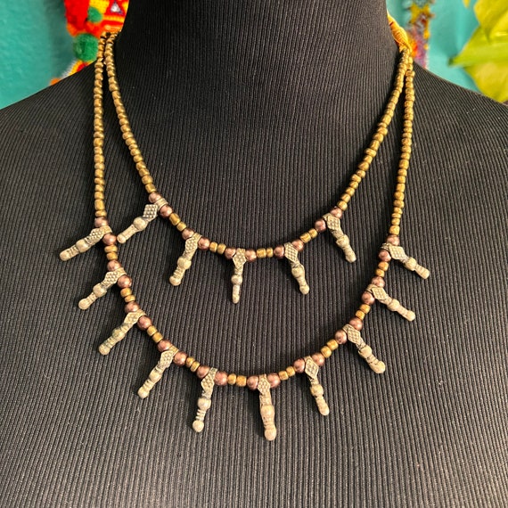 Adjustable Kuchi "shoelace" necklace. - image 6