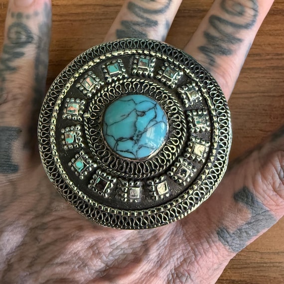 Double finger ring. (Size large). B. - image 2