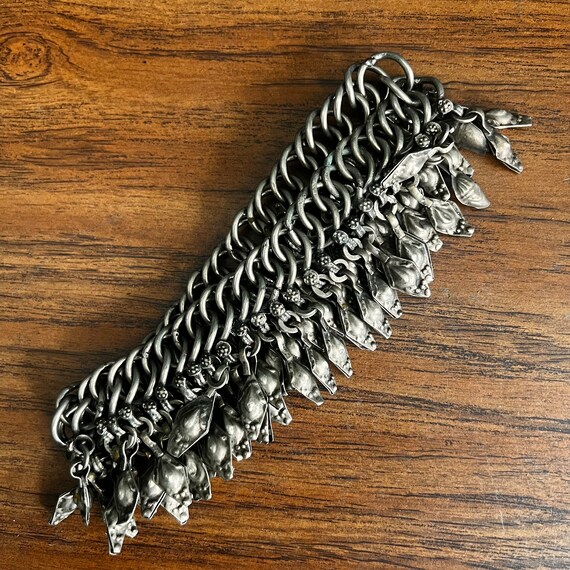 Woven ankle bracelet with dangles. - image 5
